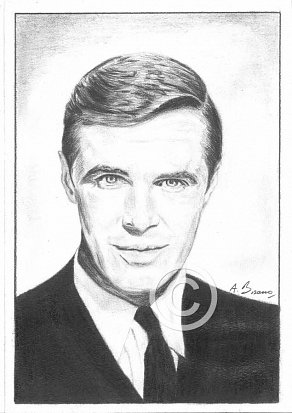 George Peppard Pencil Portrait
