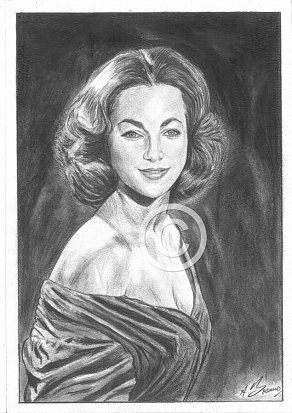 Shirley Anne Field Pencil Portrait