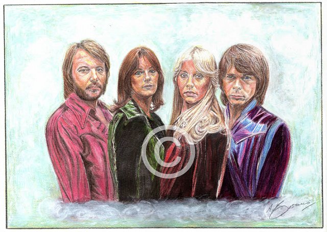 ABBA Pencil Portrait