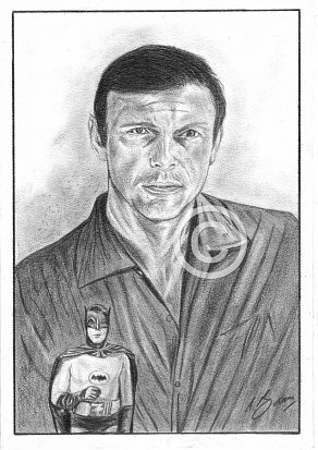 Adam West Pencil Portrait