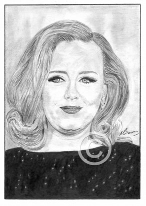 Adele Pencil Portrait