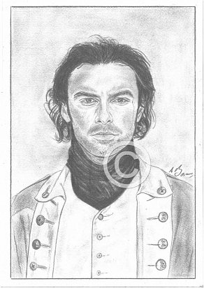 Aidan Turner Pencil Portrait