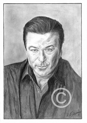 Alec Baldwin Pencil Portrait