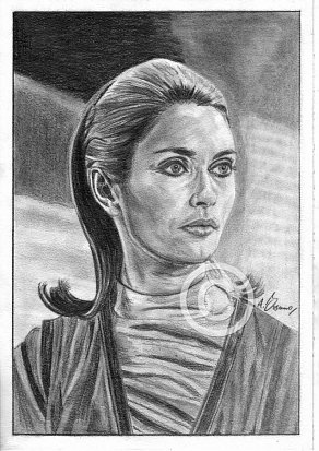 Alexandra Bastedo Pencil Portrait