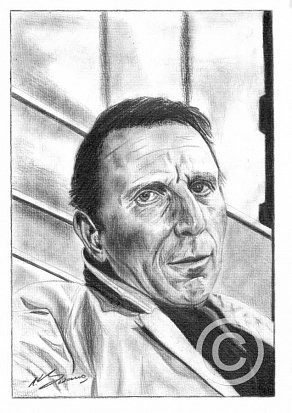 Alfred Burke Pencil Portrait