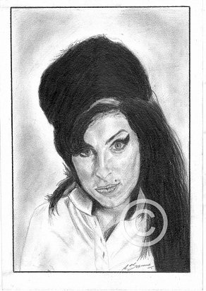 Amy Winehouse Pencil Portrait