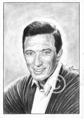 Andy Williams Pencil Portrait