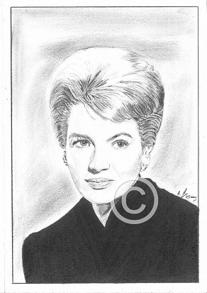 Angie Dickinson Pencil Portrait