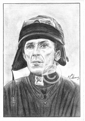 AP McCoy Pencil Portrait