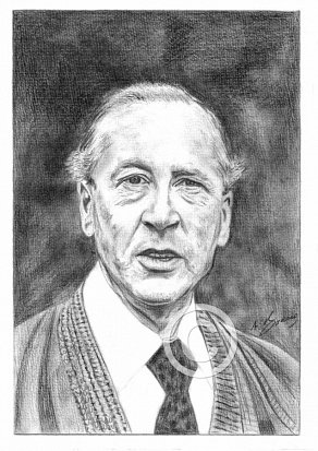 Bernard Hepton Pencil Portrait