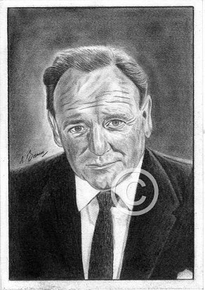 Bernard Lee Pencil Portrait