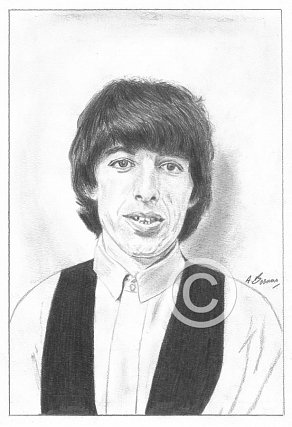 Bill Wyman Pencil Portrait