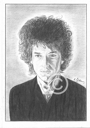 Bob Dylan Pencil Portrait