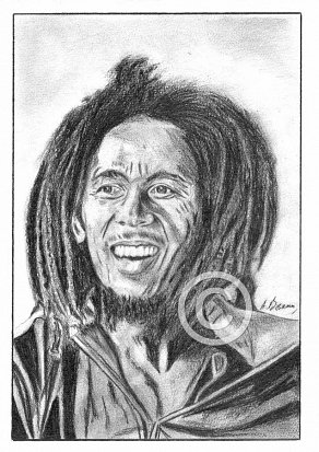 Bob Marley Pencil Portrait