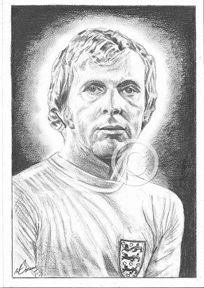 Bobby Moore Pencil Portrait