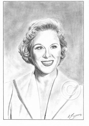 Brenda De Banzie Pencil Portrait