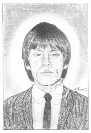 Brian Jones Pencil Portrait