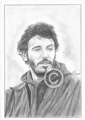 Bruce Springsteen Pencil Portrait