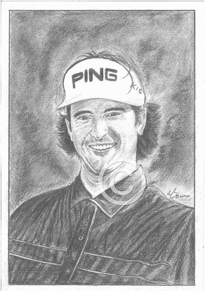 Bubba Watson Pencil Portrait