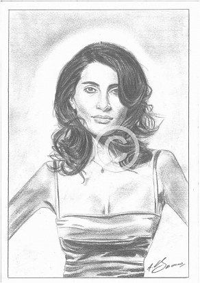 Caterina Murino Pencil Portrait