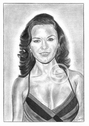 Catherine Zeta-Jones Pencil Portrait