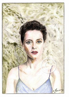 Claire Foy Pencil Portrait