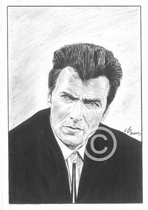 Clint Eastwood Pencil Portrait