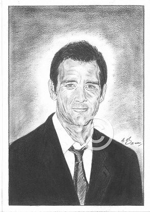 Clive Owen Pencil Portrait