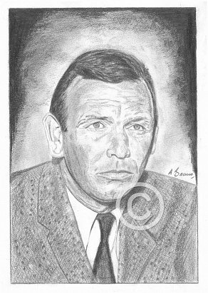 David Janssen Pencil Portrait