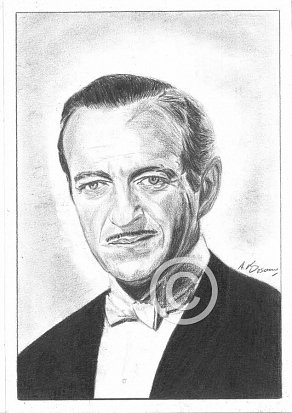 David Niven Pencil Portrait
