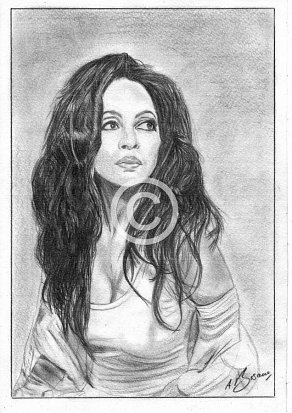 Diana Ross Pencil Portrait