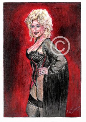 Dolly Parton Pencil Portrait