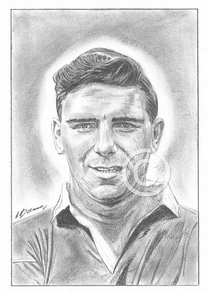 Duncan Edwards Pencil Portrait