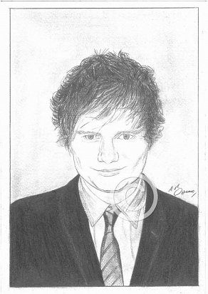 Ed Sheeran Pencil Portrait