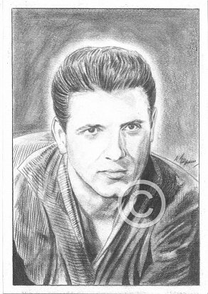 Eddie Cochran Pencil Portrait