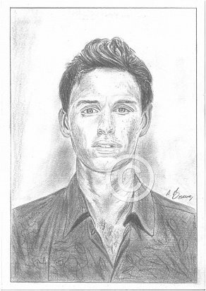 Eddie Redmayne Pencil Portrait