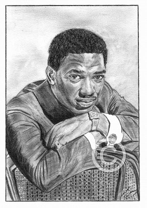 Edwin Starr Pencil Portrait