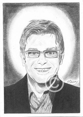 Elton John Pencil Portrait
