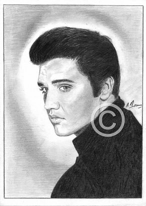 Elvis Presley Pencil Portrait