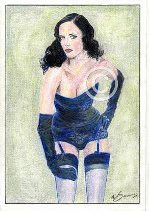 Eva Green Pencil Portrait