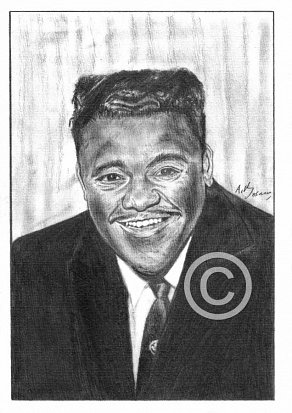 Fats Domino Pencil Portrait