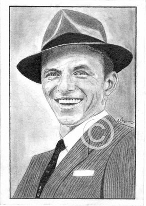 Frank Sinatra Pencil Portrait