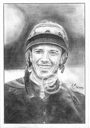 Frankie Dettori Pencil Portrait