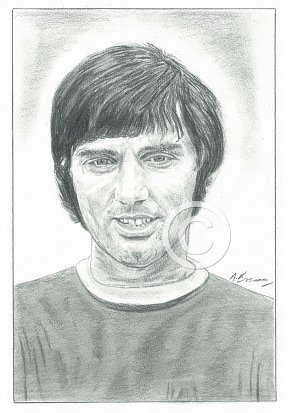 George Best Pencil Portrait