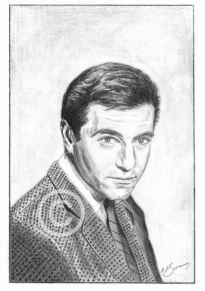 George Segal Pencil Portrait