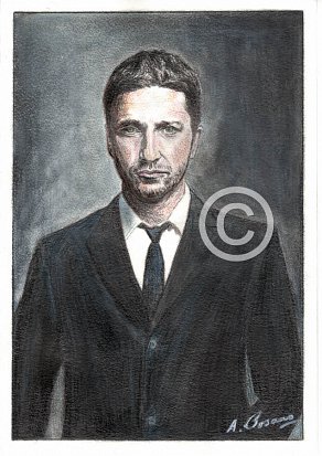 Gerard Butler Pencil Portrait