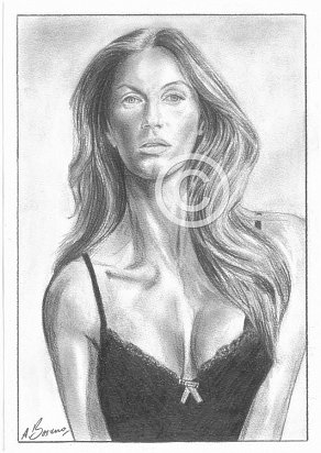 Gisele Bundchen Pencil Portrait