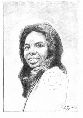 Gladys Knight Pencil Portrait
