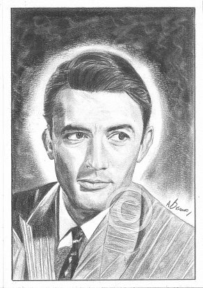 Gregory Peck Pencil Portrait