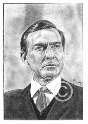 Guy Doleman Pencil Portrait